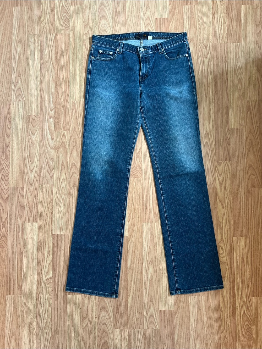 J Crew Classic Tall Women's Dark Blue Straight-Leg Jeans